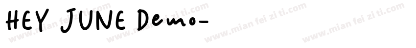 HEY JUNE Demo字体转换